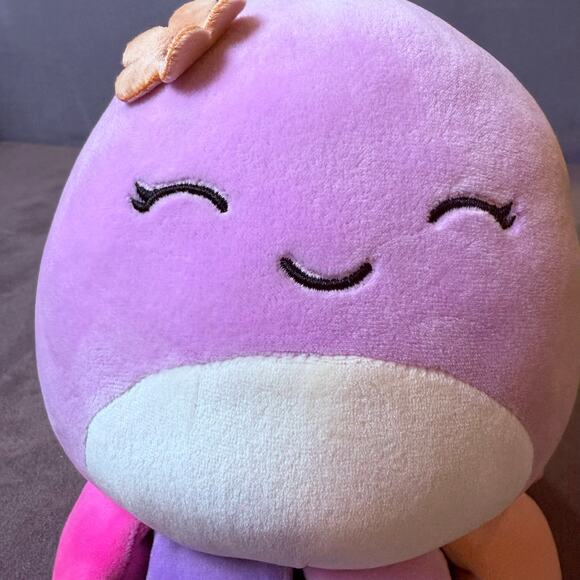 Squishmallow Jazwares Beula Purple Octopus Jellyfish 8" Soft Plush - Picture 2 of 8